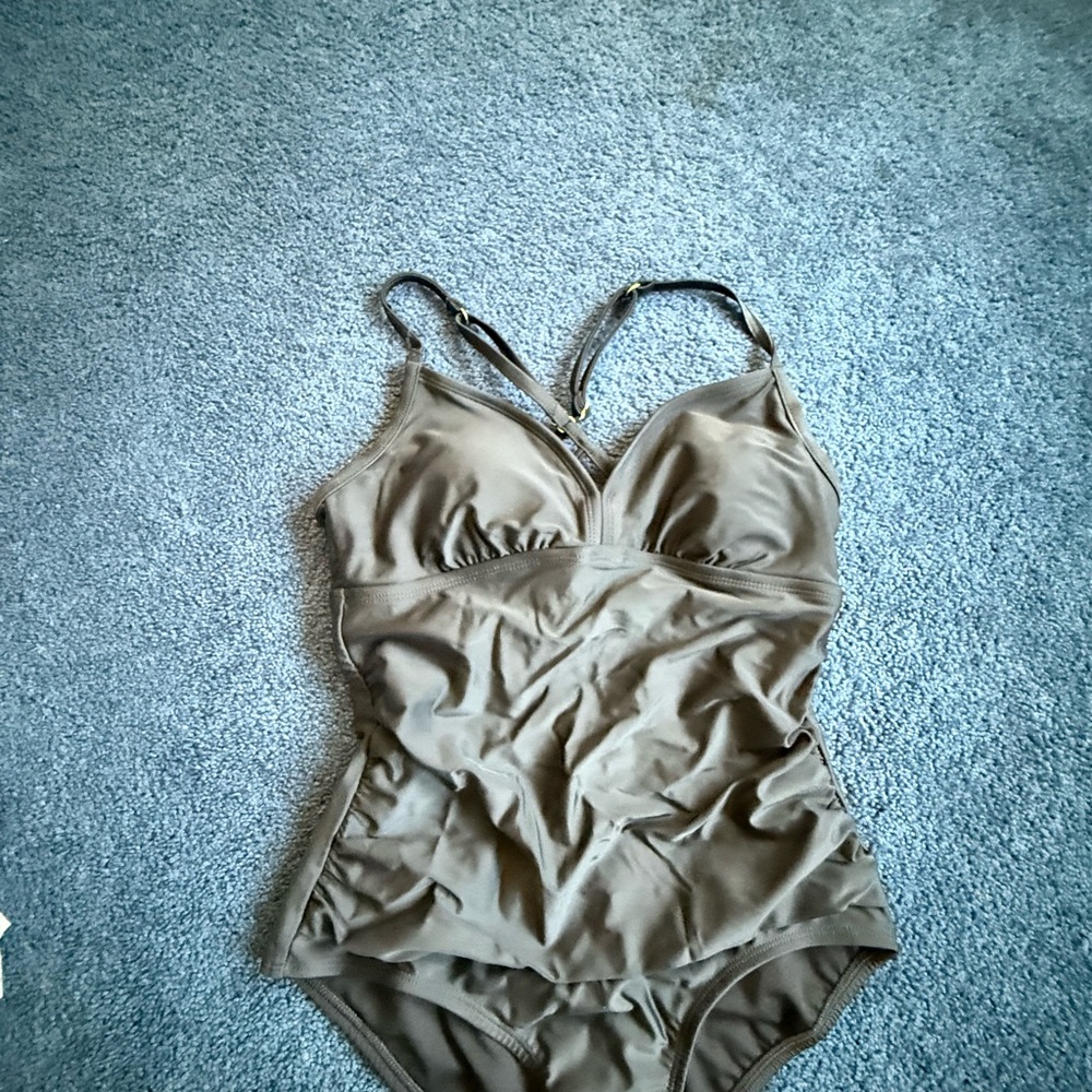 Kona Sol Black One Piece Swimsuit